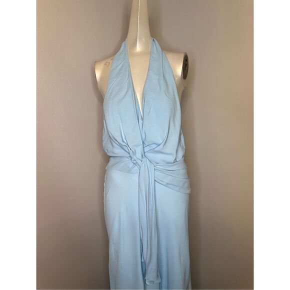 REISS Amber Drape Halter Dress - Picture 3 of 9